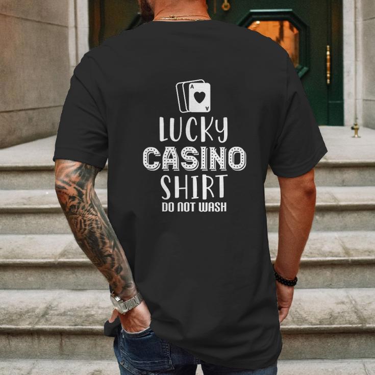 Lucky Casino Shirt Do Not Wash Mens Back Print T-shirt Gifts for Men