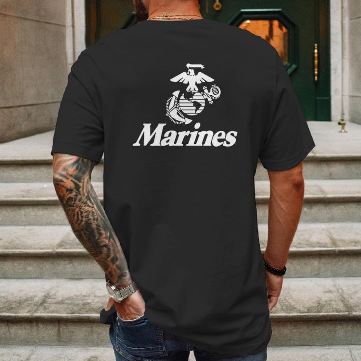 Lucky Ride Us Marines Usmc Marine Corps Mens Back Print T-shirt Gifts for Men