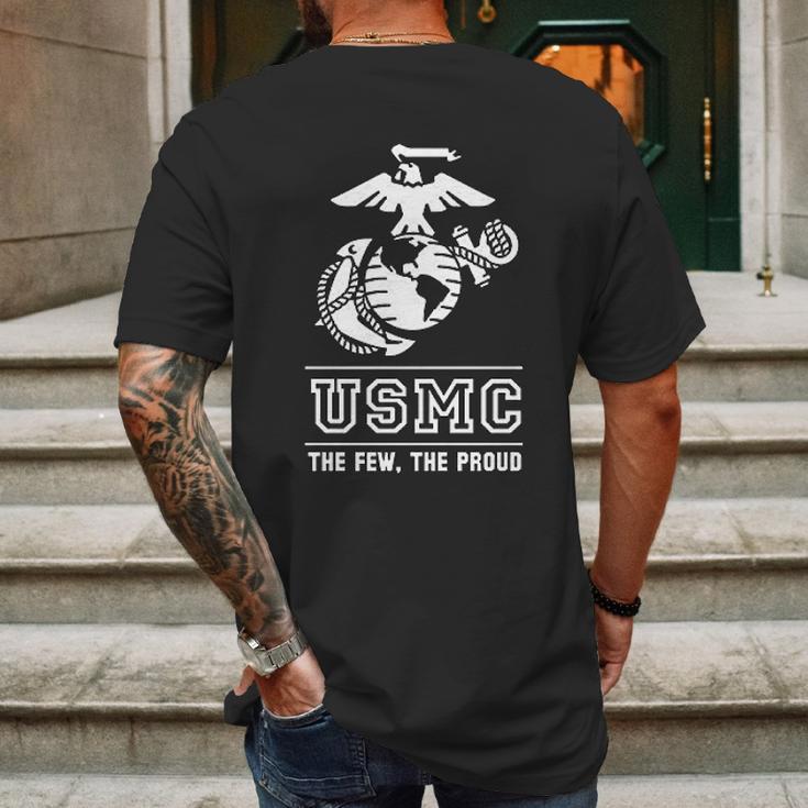 Lucky Ride Usmc Mens Back Print T-shirt Gifts for Men