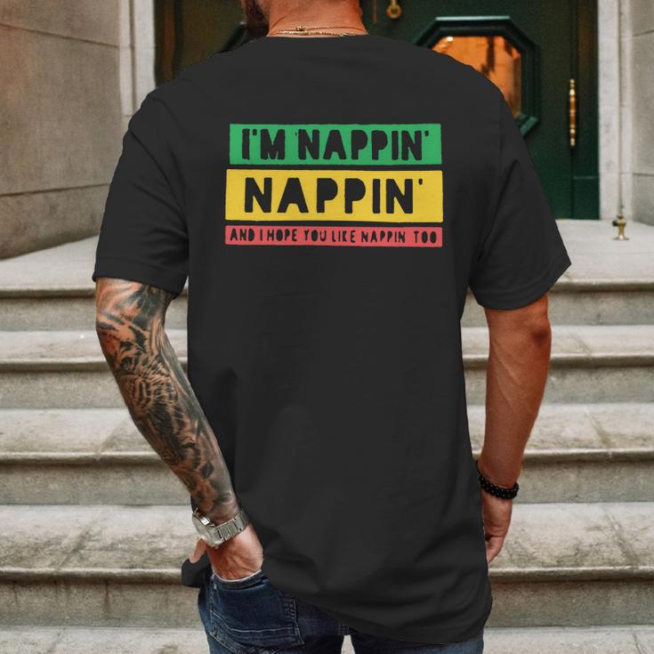 I M Nappin Reggae Kids Top Rasta Kids Clothes Tod Mens Back Print T-shirt Gifts for Men