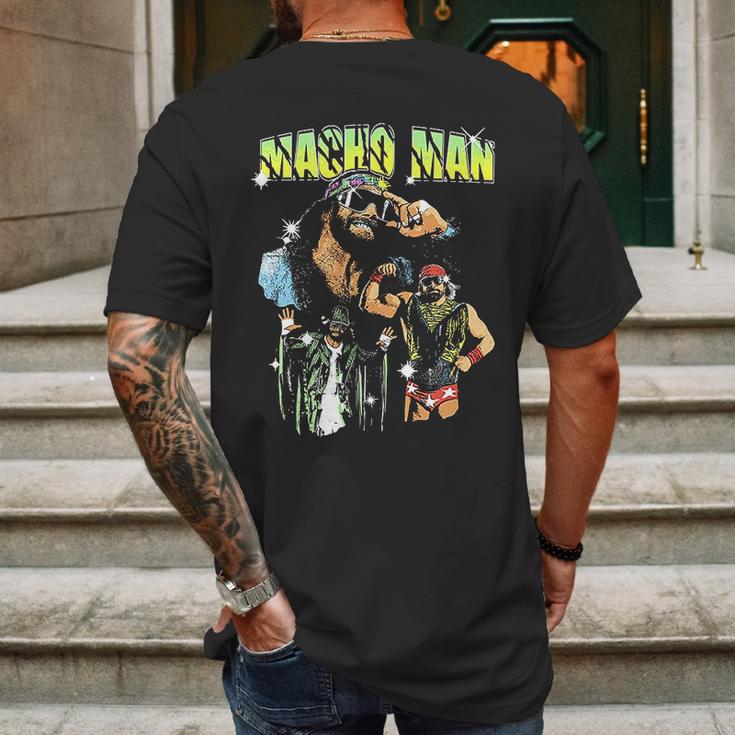 Macho Man Art Mens Back Print T-shirt Gifts for Men