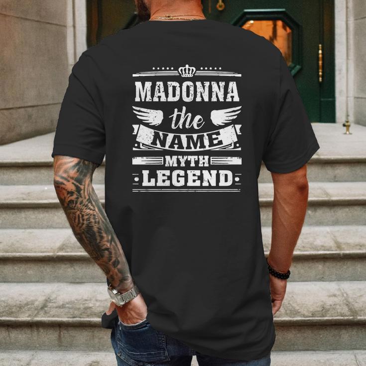 Madonna The Name The Myth The Legend Tshirt Mens Back Print T-shirt Gifts for Men