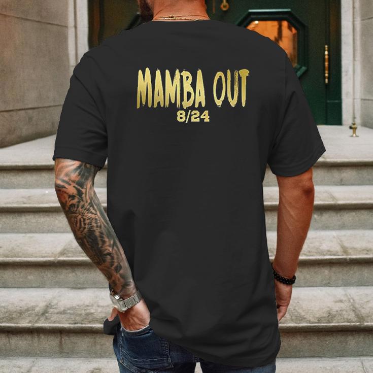 Mamba Out Mens Back Print T-shirt Gifts for Men