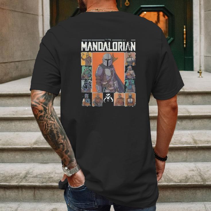 The Mandalorian Character Grid This Is The Way Mens Back Print T-shirt Gifts for Men