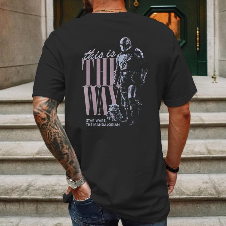 The Mandalorian The Child This Is The Way Mens Back Print T-shirt Gifts for Men