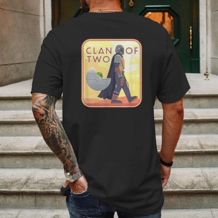 The Mandalorian And The Child Clan Of Two Patch Mens Back Print T-shirt Gifts for Men