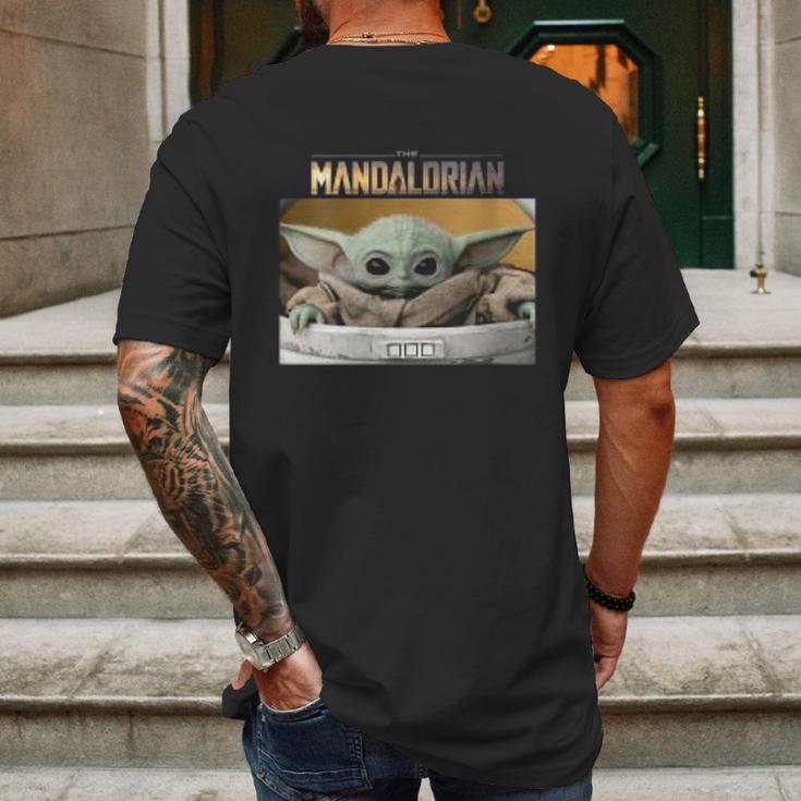 The Mandalorian The Child Pod Screenshot Logo Mens Back Print T-shirt Gifts for Men