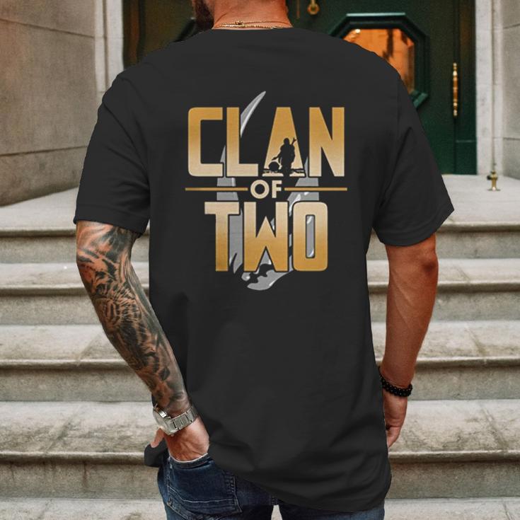 Mandalorian Clan Of Two Mens Back Print T-shirt Gifts for Men