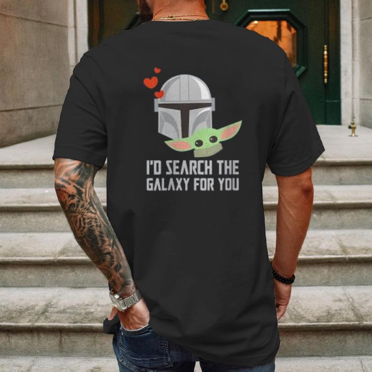 The Mandalorian Id Search The Galaxy For You Mens Back Print T-shirt Gifts for Men