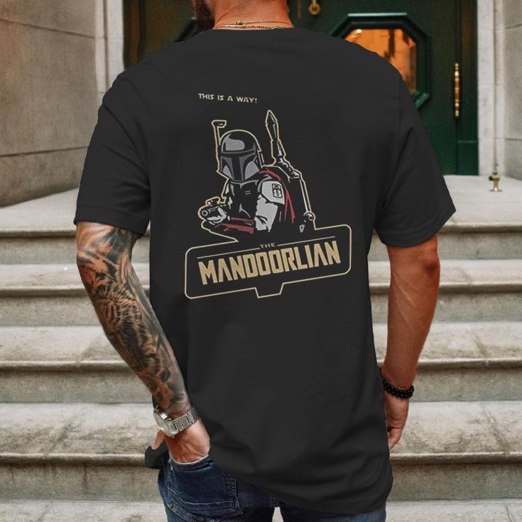 Mandalorian Mandoorlian This Is The Way Mens Back Print T-shirt Gifts for Men