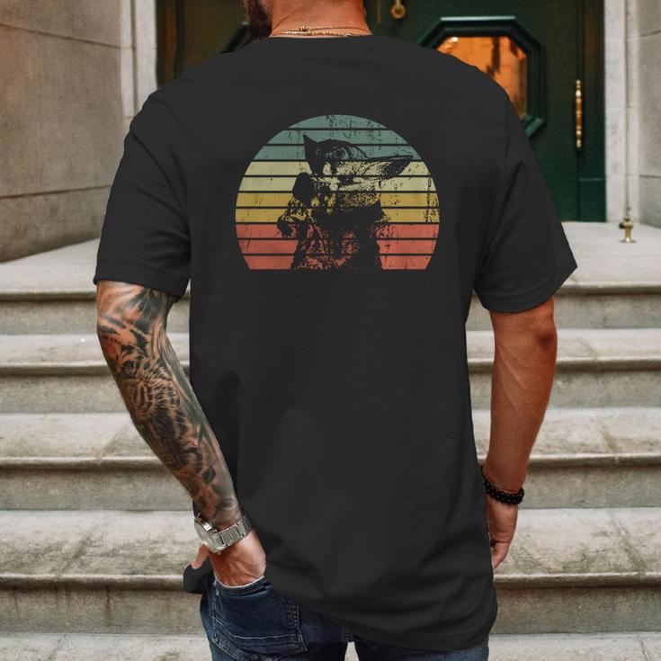 The Mandalorian | Vintage Retro Baby Yoda Meme T-Shirt Mens Back Print T-shirt Gifts for Men