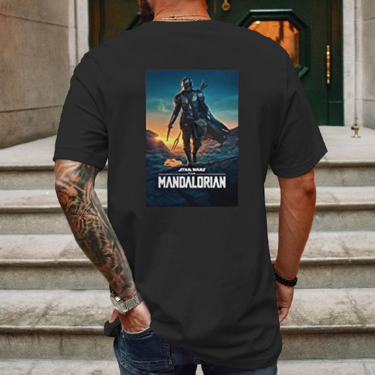 The Mandalorian Season 2 Poster Mens Back Print T-shirt Gifts for Men