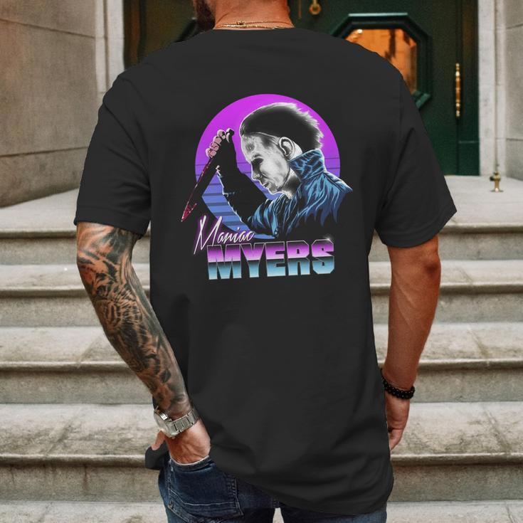 Maniac Myers Mens Back Print T-shirt Gifts for Men