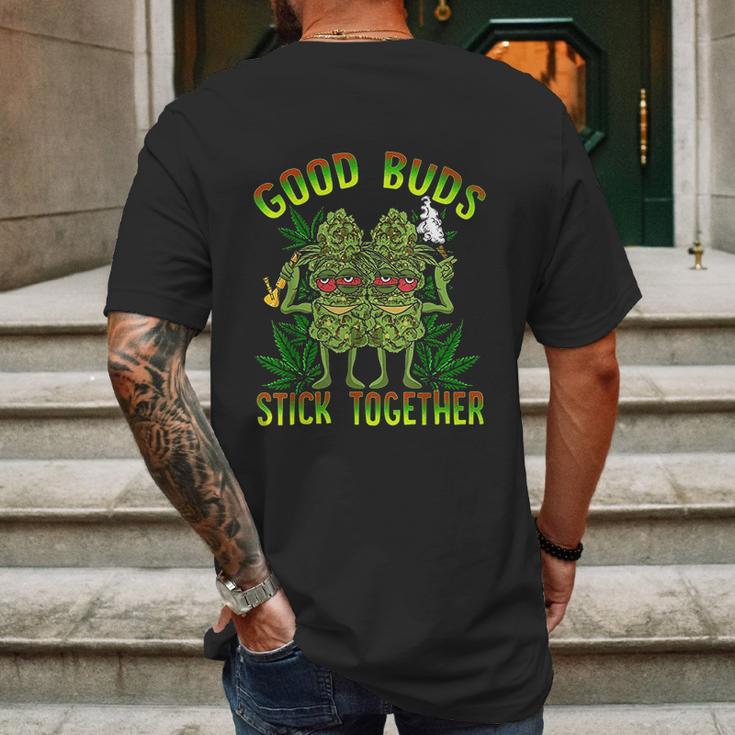 Marijuana Good Buds Mens Back Print T-shirt Gifts for Men