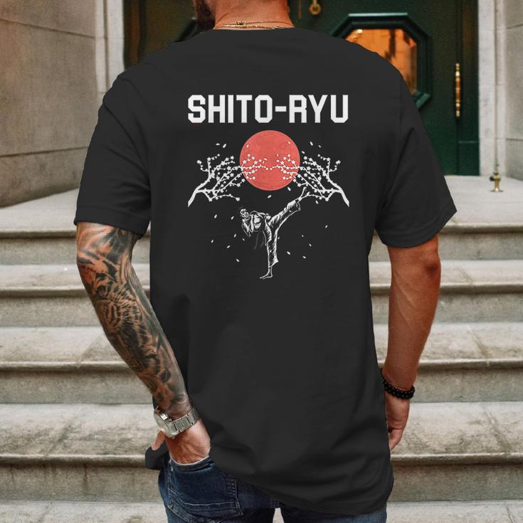 Martial Arts Shito Ryu Mens Back Print T-shirt Gifts for Men