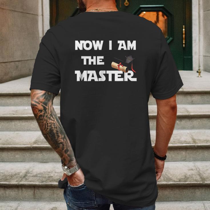 Now I Am The Master Mens Back Print T-shirt Gifts for Men