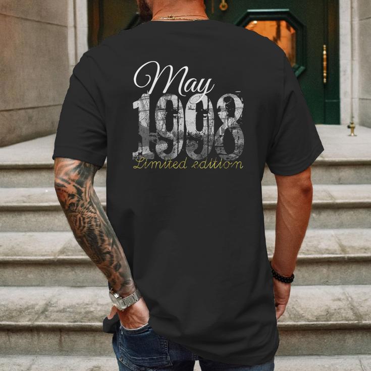 May 1998 Tee 23 Years Old 1998 23Rd Birthday Gift Mens Back Print T-shirt Gifts for Men