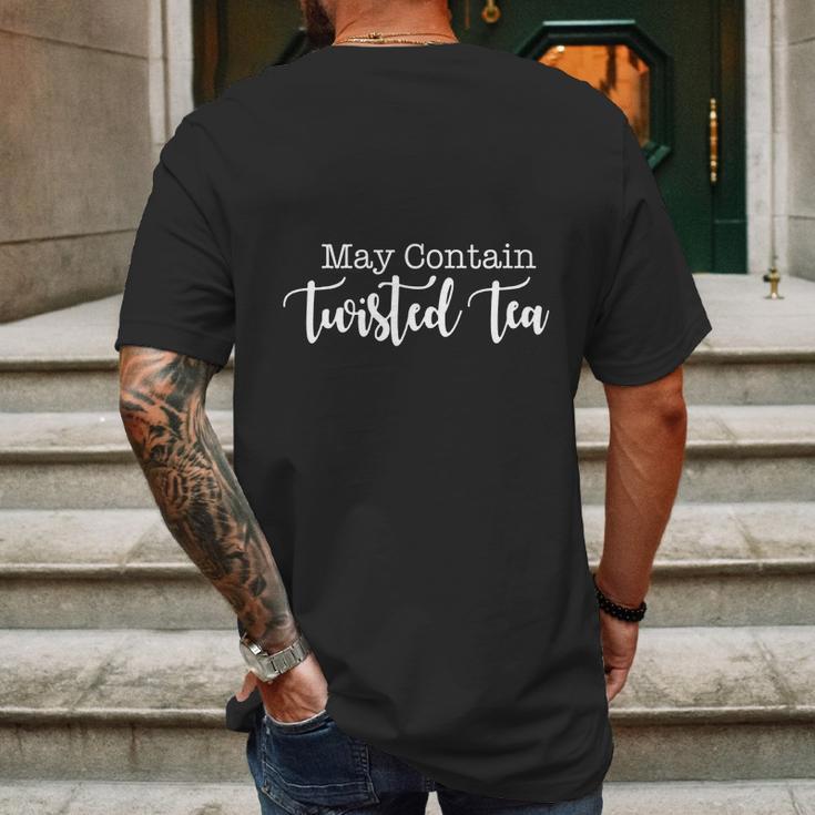 May Contain Twisted Tea Mens Back Print T-shirt Gifts for Men