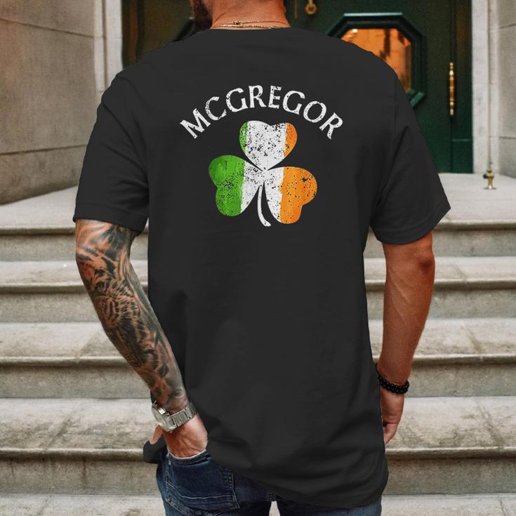 Mcgregor Irish Family Name Mens Back Print T-shirt Gifts for Men