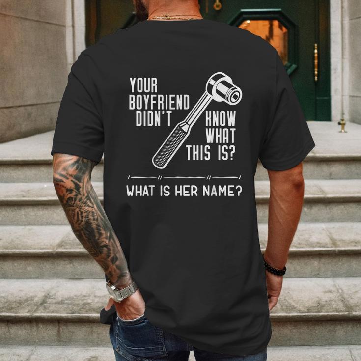 Mechanic Fun For Car Mechanics And Diy Handyman Mens Back Print T-shirt Gifts for Men