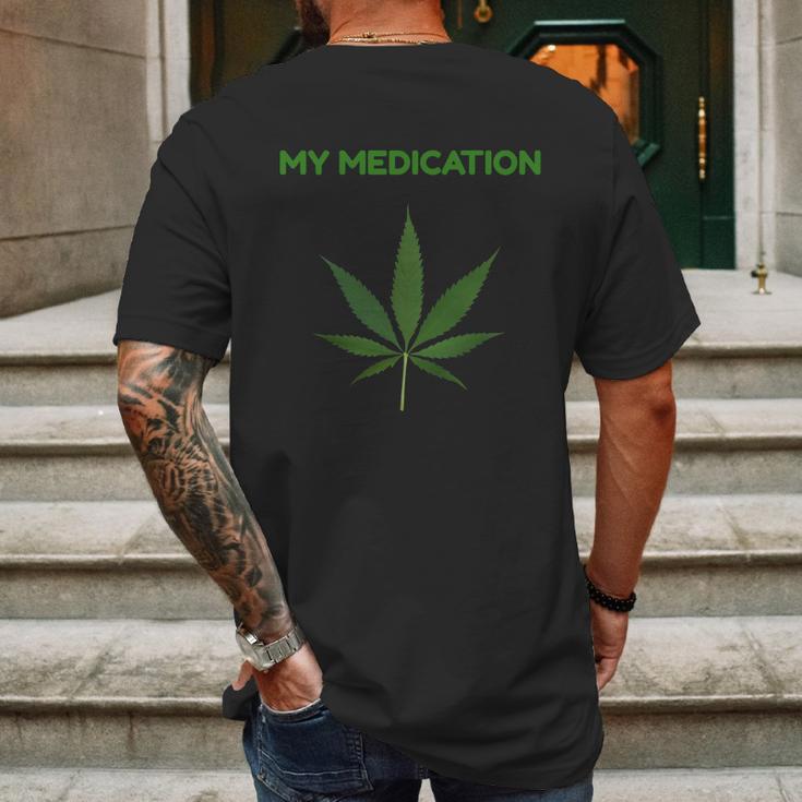 My Medication Marijuana Cannabis Tank Top Mens Back Print T-shirt Gifts for Men