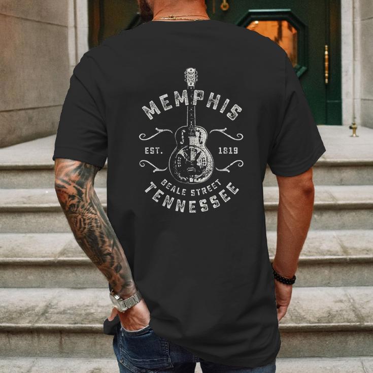 Memphis Beale Street Usa Vintage Mens Back Print T-shirt Gifts for Men