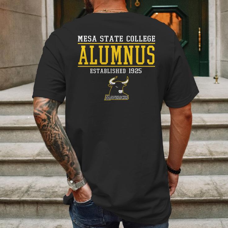 Mesa State College Alumnus Mens Back Print T-shirt Gifts for Men