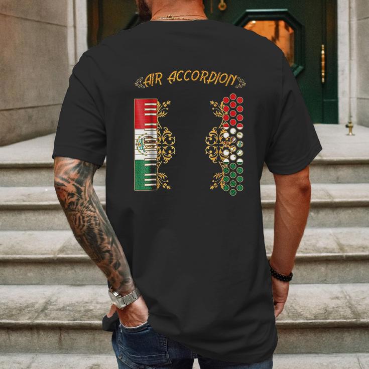 Mexican Air Accordion Mens Back Print T-shirt Gifts for Men