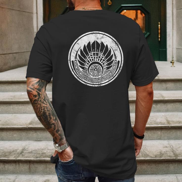 Mexico Indians Symbol Mens Back Print T-shirt Gifts for Men