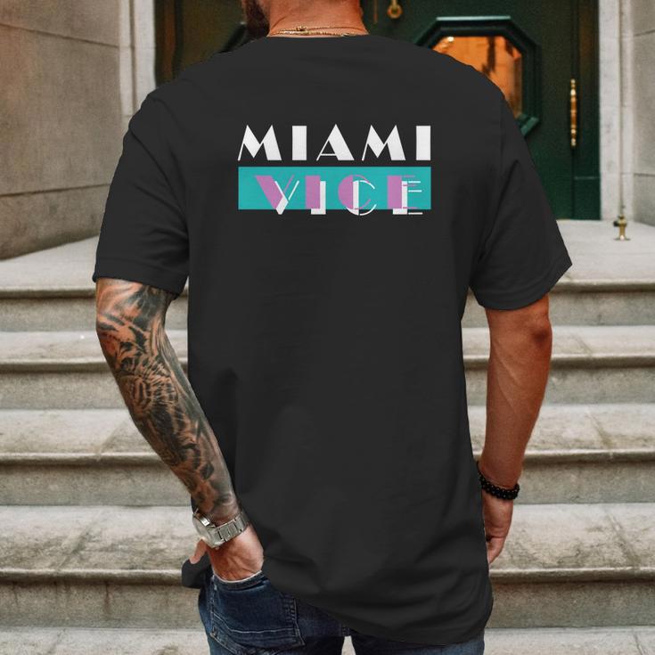 Miami Vice Mens Back Print T-shirt Gifts for Men