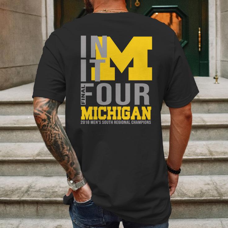 Michigan In It Final Four Shirt Mens Back Print T-shirt Gifts for Men