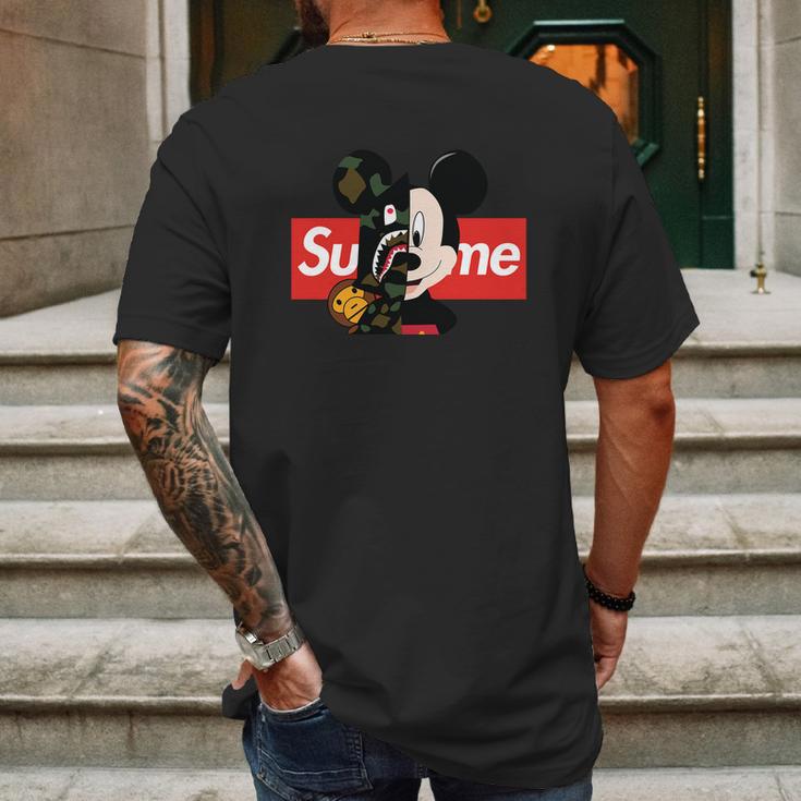 Mickey Mouse Supreme Bape Youth Sweatshirt ShirtShirt Tee Mens Back Print T-shirt Gifts for Men