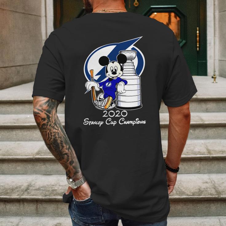 Mickey Mouse Tampa Bay 2020 Stanley Cup Champions Shirt Mf Mens Back Print T-shirt Gifts for Men