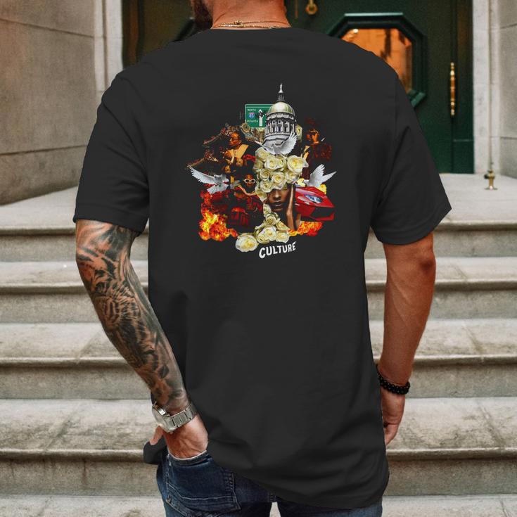 Migos Culture- C U LU R E Mens Back Print T-shirt Gifts for Men