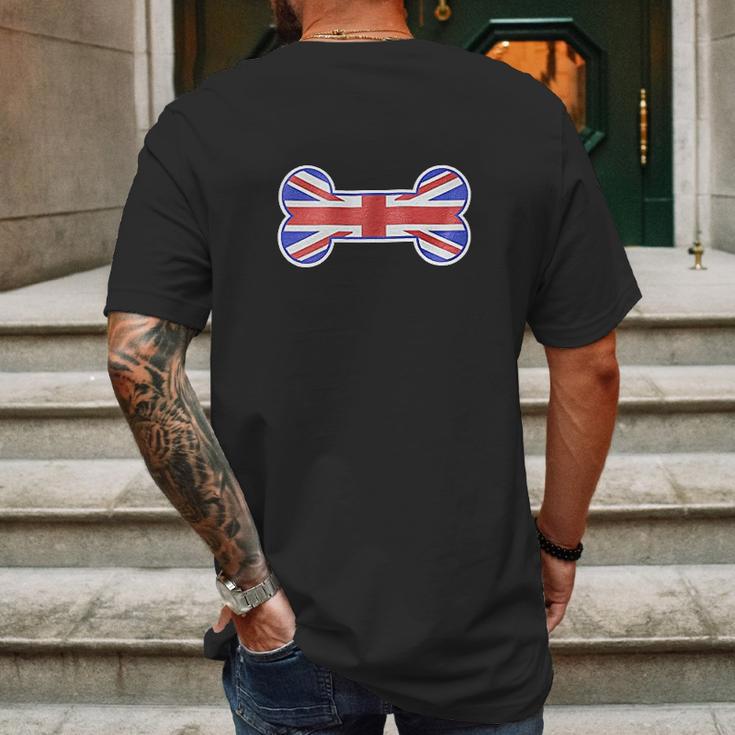 Mirage Pet Products 1Bone Shaped United Kingdom Union Jack Flag Mens Back Print T-shirt Gifts for Men