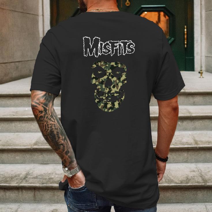 Misfits Camouflage Mens Back Print T-shirt Gifts for Men