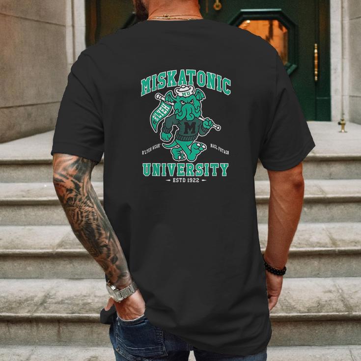 Miskatonic University Cthulhu Creepy Cute Monster Mens Back Print T-shirt Gifts for Men