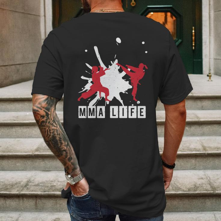 Mma Life Mens Back Print T-shirt Gifts for Men