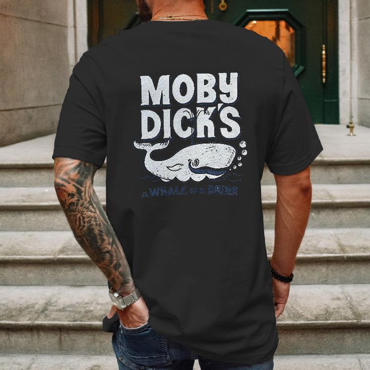 Moby Dicks Mens Back Print T-shirt Gifts for Men