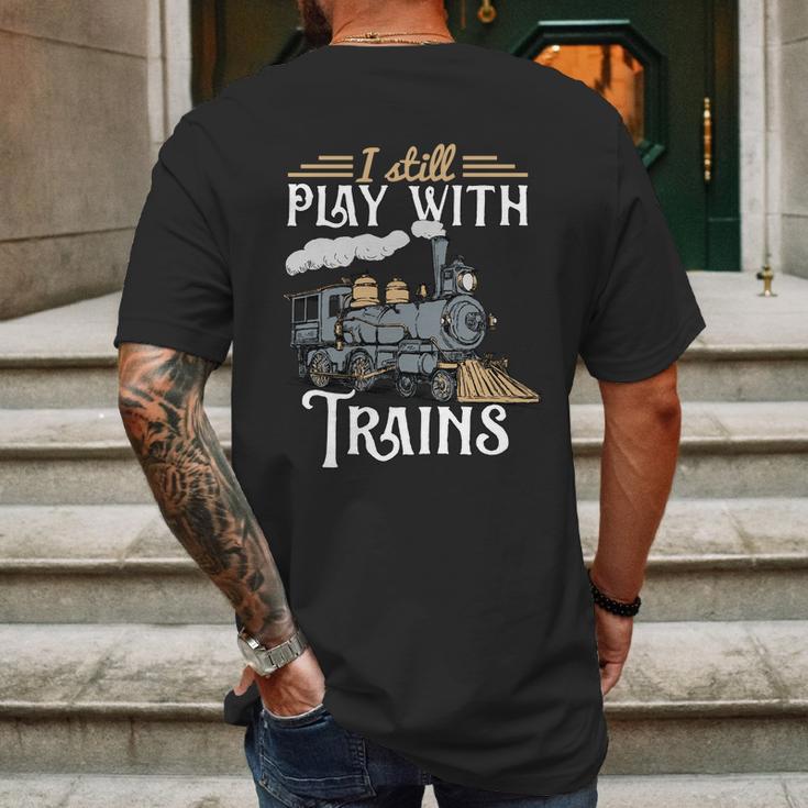 Model Steam Train Cute Gift Locomotive Trainspotting Meaningful Gift Graphic Design Printed Casual Daily Basic Mens Back Print T-shirt Gifts for Men