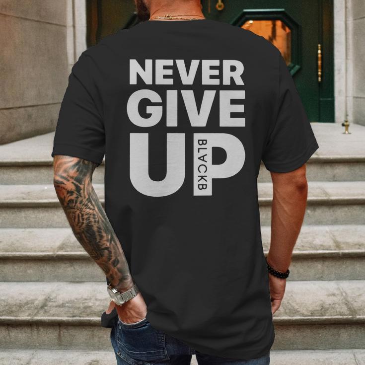 Mohamed Salah Never Give Up Mens Back Print T-shirt Gifts for Men