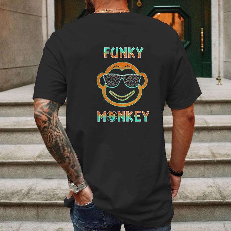 Monkey Funky Monkey Mens Back Print T-shirt Gifts for Men