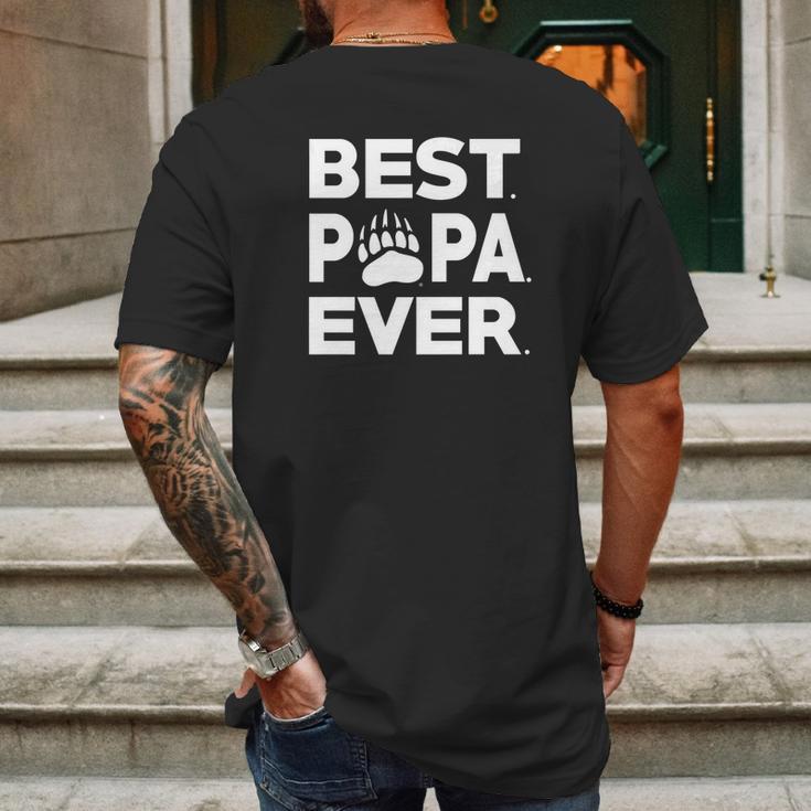 Montana Grizzlies Best Papa Ever Apparel Mens Back Print T-shirt Gifts for Men