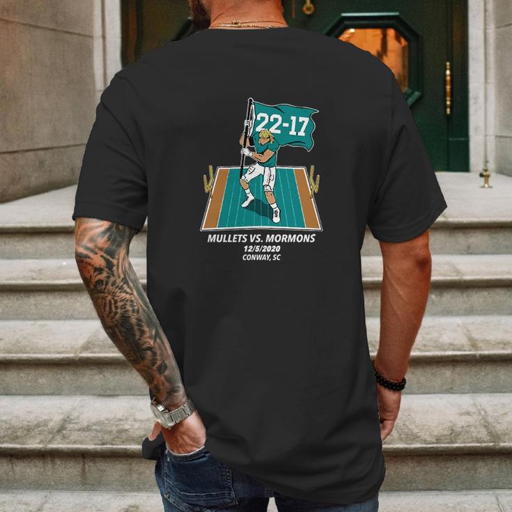 Mormons Vs Mullets 2020 Mens Back Print T-shirt Gifts for Men