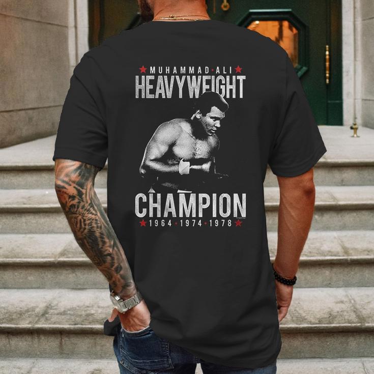 Muhammad Ali Heavy Champ Mens Back Print T-shirt Gifts for Men