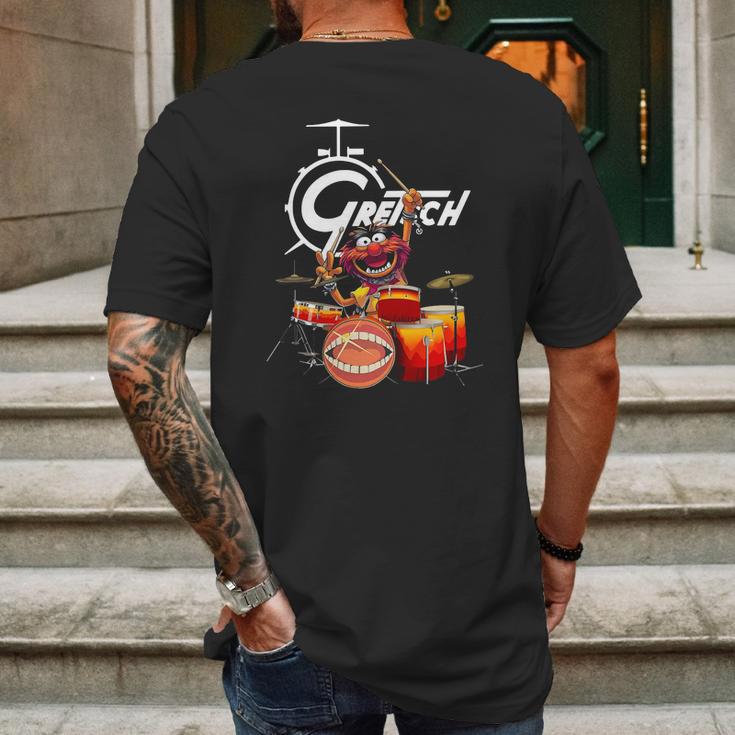 The Muppet Show Animal Playing Gretsch Drums Shirtc Mens Back Print T-shirt Gifts for Men