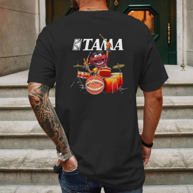 The Muppet Show Animal Playing Tama Drums Shirtc Mens Back Print T-shirt Gifts for Men