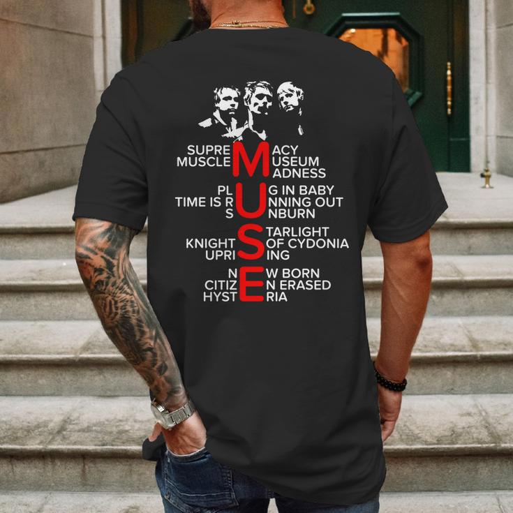 Muse Music Mens Back Print T-shirt Gifts for Men