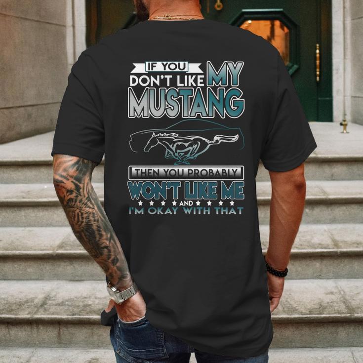 Mustang Tshirt If You Dont Like Mustang Mens Back Print T-shirt Gifts for Men