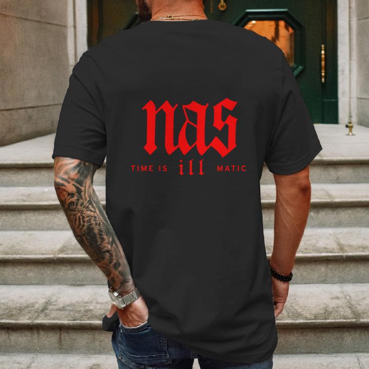 Nas Time Is Ill Matic Mens Back Print T-shirt Gifts for Men